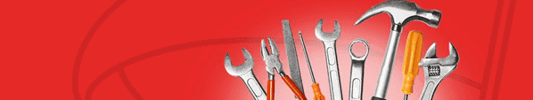 tools with red background