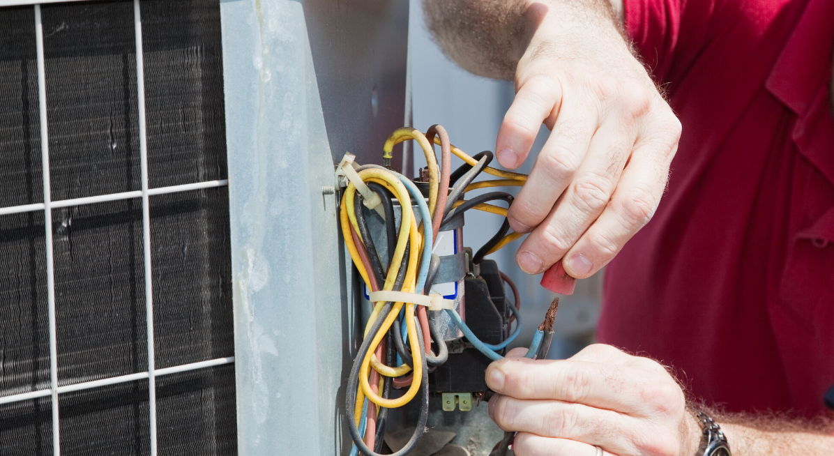 HVAC Technician Cleaning Evaporator Coils