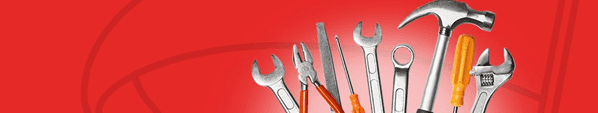 tools with red background