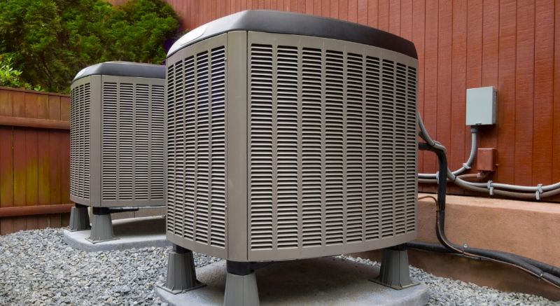 Two Outdoor HVAC Units